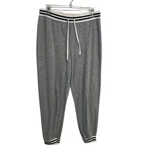 Free Press Gray Women’s Sweatpants with Striped Waistband M